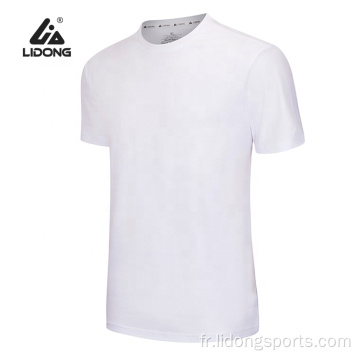 Conception personnalisée rond du cou t-shirt vierge pour hommes